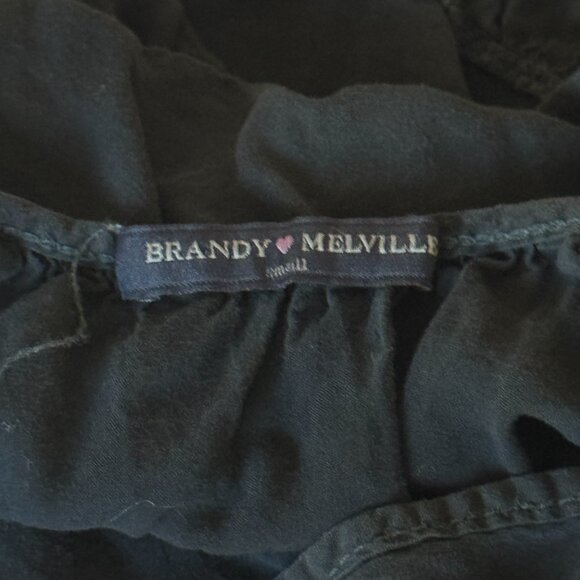 Brandy Melville Black Tiered Mini Dress – Spaghetti Strap, One Size - Picture 5 of 5